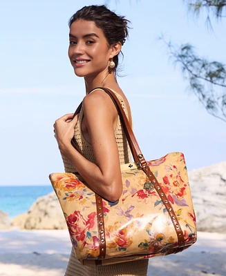 Patricia Nash Benvenuto Smooth Leather Tote