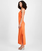 French Connection Women's Ennis Satin Maxi Dress
