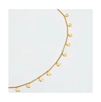 Sohi Women's Gold Plated Minimal Necklace