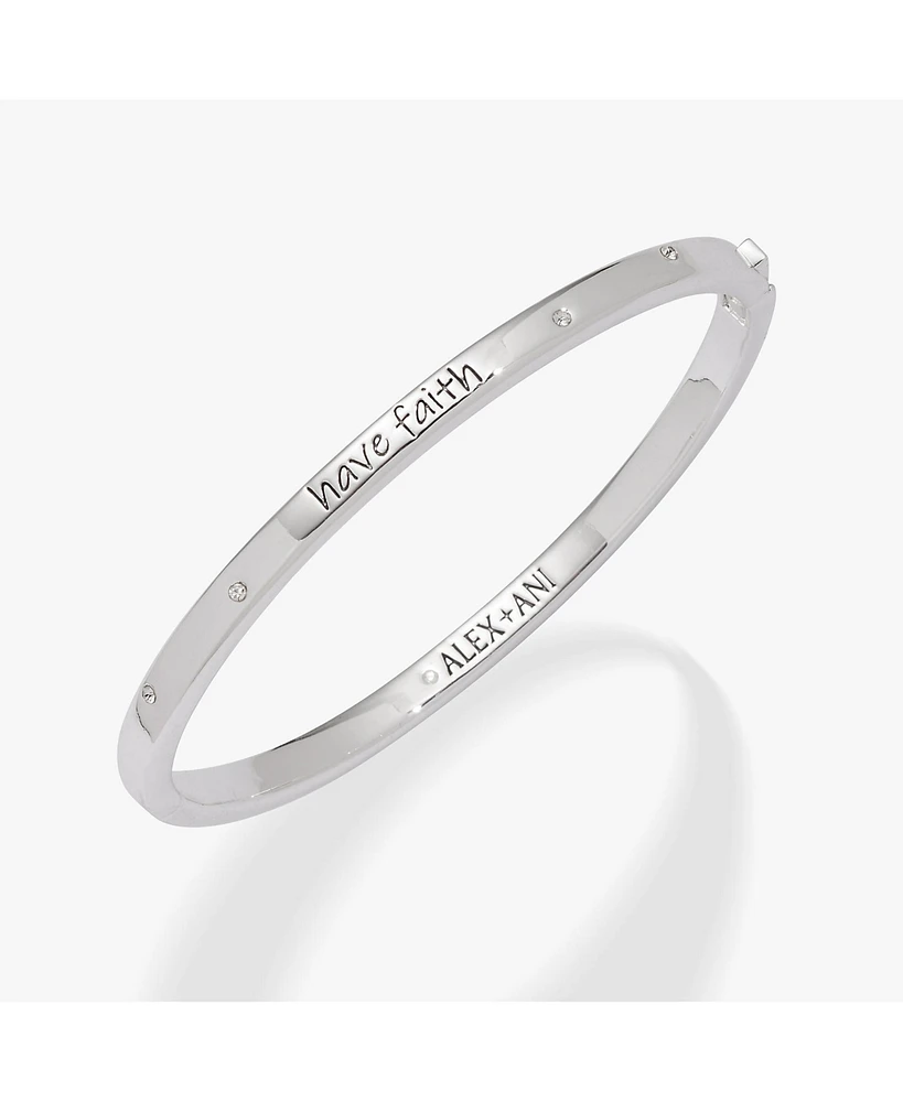 Have Faith Mantra Bangle Bracelet