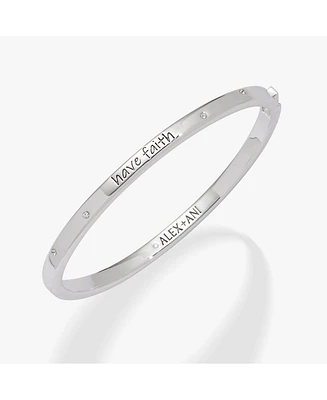 Have Faith Mantra Bangle Bracelet