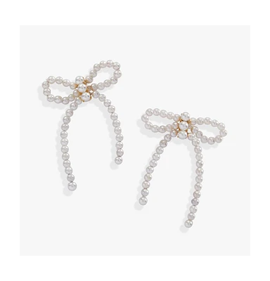 Pearl Bow Earring