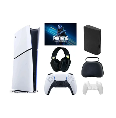 PS5 - Playstation 5 Digital Fortnite Bundle With Accessories & Logitech Headset