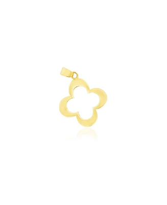 The Lovery Large Gold Open Clover Charm 14K Gold