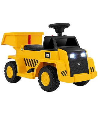 6V Electric Licensed Caterpillar Construction Vehicle with One-Button Start