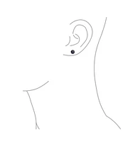 Bling Jewelry Basic Simple Bead Ball Freshwater Cultured Pearl Stud Earrings .925 Sterling Silver 7MM
