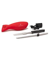 ChefWave Cordless Rechargeable Electric Knife with 4 Serrated Blades