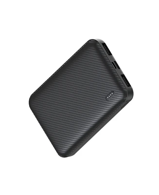 Brookstone 5,000mAh Carbon Fiber Multi-Port Slim Power Bank