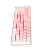 Mini Keyboard, 61 Keys Keyboard Small Gaming Keyboard Gaming Keyboard 60 Percent Wired Gaming Keyboard (Pink)