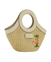 Tommy Bahama Flamingo Embroidery Mini Tote