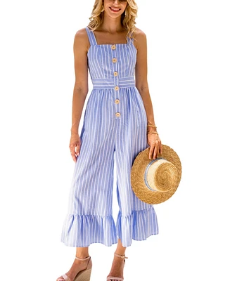 Cupshe Women's Spring Breeze Striped Jumpsuit