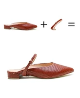 Alterre Women's Brown Snake Twiggy Customizable Point Slide