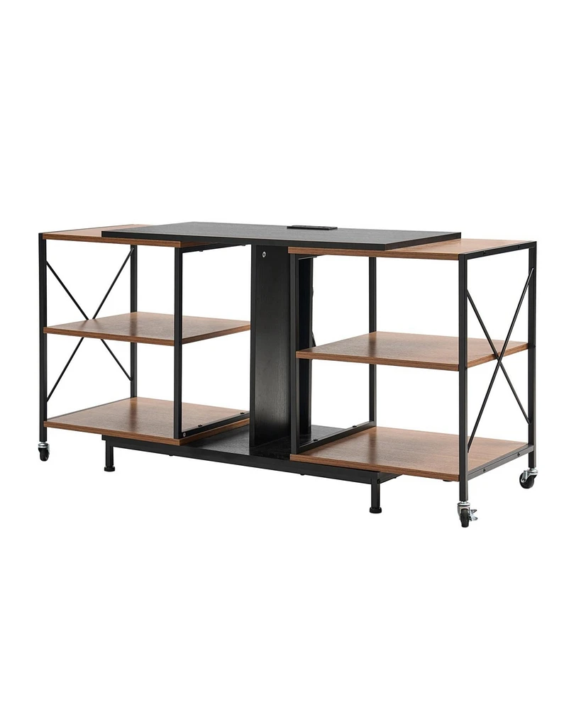 Patricio Flexible Tv Stand with Power Outlets
