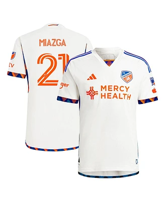 Adidas Men's Matt Miazga White Fc Cincinnati 2024 The Canvas Kit Authentic Player Jersey