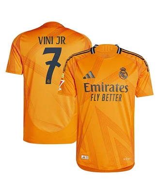 Adidas Men's Vini Jr. Orange Real Madrid 2024/25 Away Authentic Jersey