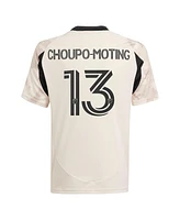 Adidas Big Boys and Girls Eric Maxim Choupo-Moting Tan New York Red Bulls 2025 Stone Kit Replica Player Jersey