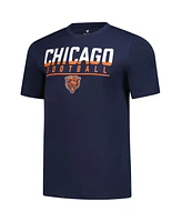 Fanatics Men's Navy Chicago Bears Blocked T-Shirt