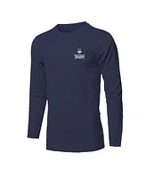 Image One Big Boys and Girls Navy UConn Huskies 2025 Ncaa Women's Basketball National Champions Fine Jersey Long Sleeve T-Shirt