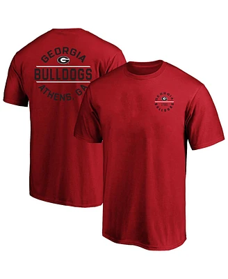 Fanatics Men's Red Georgia Bulldogs Big Tall Fast Break 2 Hit T-Shirt