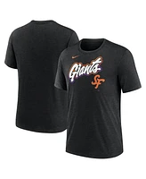 Nike Men's Heather Black San Francisco Giants 2025 City Connect Tri-Blend T-Shirt