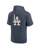 Fanatics Men's Blue Los Angeles Dodgers Elements Future Ground Lettering Short Sleeve Pullover Hoodie