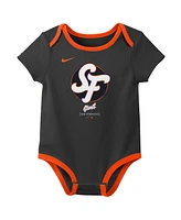Nike Newborn 2-Pack Gray San Francisco Giants 2025 City Connect Bodysuit
