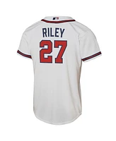 Nike Big Boys and Girls Austin Riley White Atlanta Braves Home Replica Player Jersey