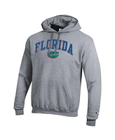 Champion Men's Heather Gray Florida Gators Arched Logo Fleece Pullover Hoodie