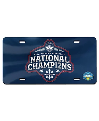Wincraft UConn Huskies 2025 Ncaa Women's Basketball National Champions Laser-Cut Metal License Plate Frame