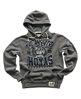 Roots Of Fight Men's Allen Iverson Gray Georgetown Hoyas Tri-Blend Pullover Hoodie