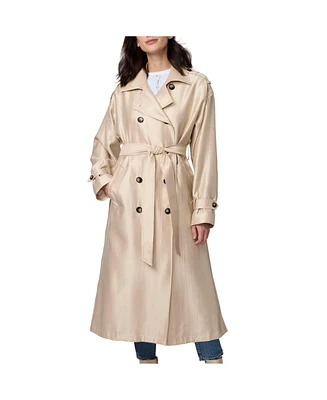 Bernardo Women's Golden Luster Double Breasted Trench