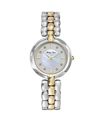 Mathey Tissot Women's Farah Mother of Pearl Dial Watch - D956BYI