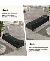 Gema Modern Storage Bench with Usb Ports