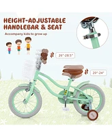 14 Inch Kids Bike with Adjustable Seat and Bell for 3-8 Years Olds
