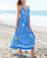Cupshe Women's Sunny Daydream Paisley Maxi Beach Dress