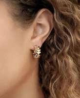 Ettika Small Metal Moderna Hoops