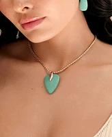 Ettika Turquoise Solstice Pendant Choker Necklace