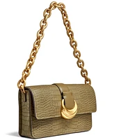 Donna Karan New York Valley Stream Embossed Croco Shoulder