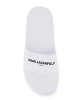 Karl Lagerfeld Paris Men's Logo Print Slides
