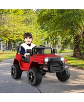 12V Kids Ride On Truck with Remote Control and Headlights
