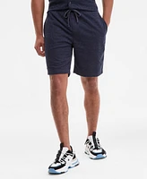 Karl Lagerfeld Paris Men's Regular-Fit Open-Weave Jacquard 8-1/2" Shorts