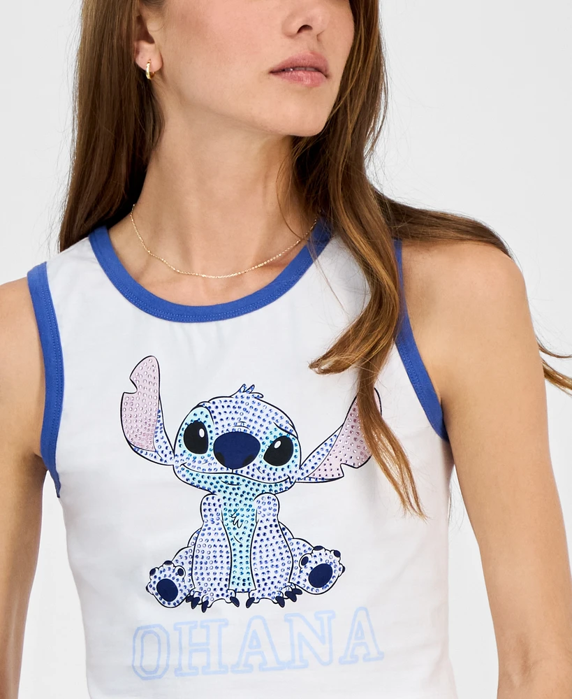 Disney Juniors' Rhinestone Stitch Tank