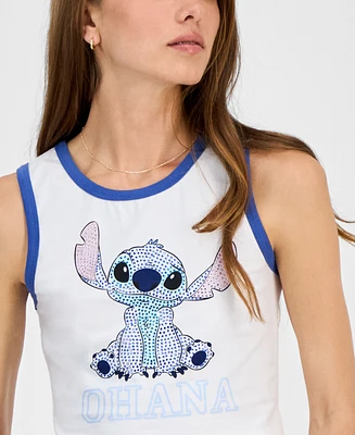 Disney Juniors' Rhinestone Stitch Tank