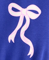 With Jules Big Girls Bow-Graphic Jogger Sweatpants