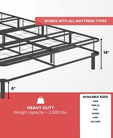 Hollywood Bed Emerge Foldable Mattress Foundation With Attachable Legs Collection