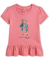 Polo Ralph Lauren Baby Girls Cotton Peplum Tee