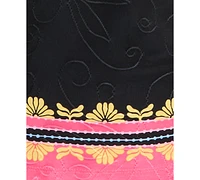 Jm Collection Women's 3/4 Sleeve Scoop-Neck Jacquard Top, Exclusively at Macy's