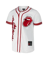 Lids Men's White Rolling Stones Baseball Fashion Jersey