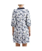 Smith & Quinn Women's White/Blue Michigan Wolverines Tailgate Collection Tory Dress