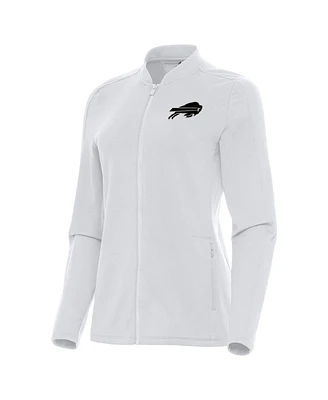 Antigua Women's White Buffalo Bills Continual Full-Zip Jacket